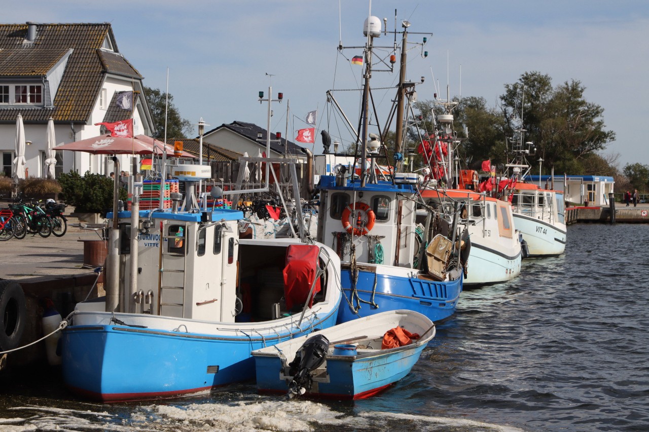 Fischerboote an der Ostsee.