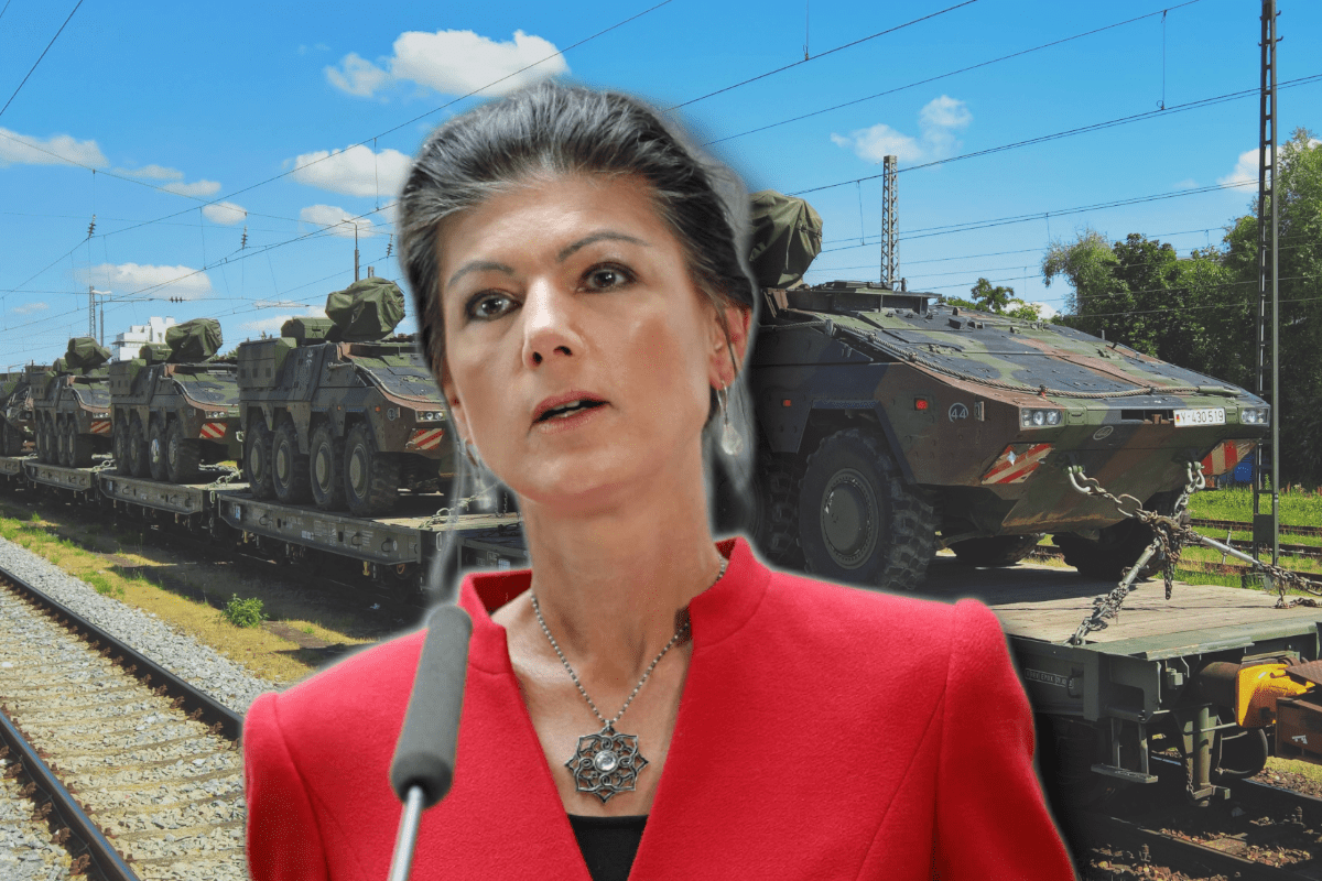 Sahra Wagenknecht kritisiert den steigenden Rüstungsetat - und wird für mangelnde Information angeprangert.