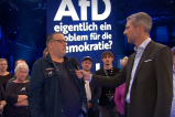 AfD-Gegner: Hobby-Darsteller bei "Die 100" (ARD).