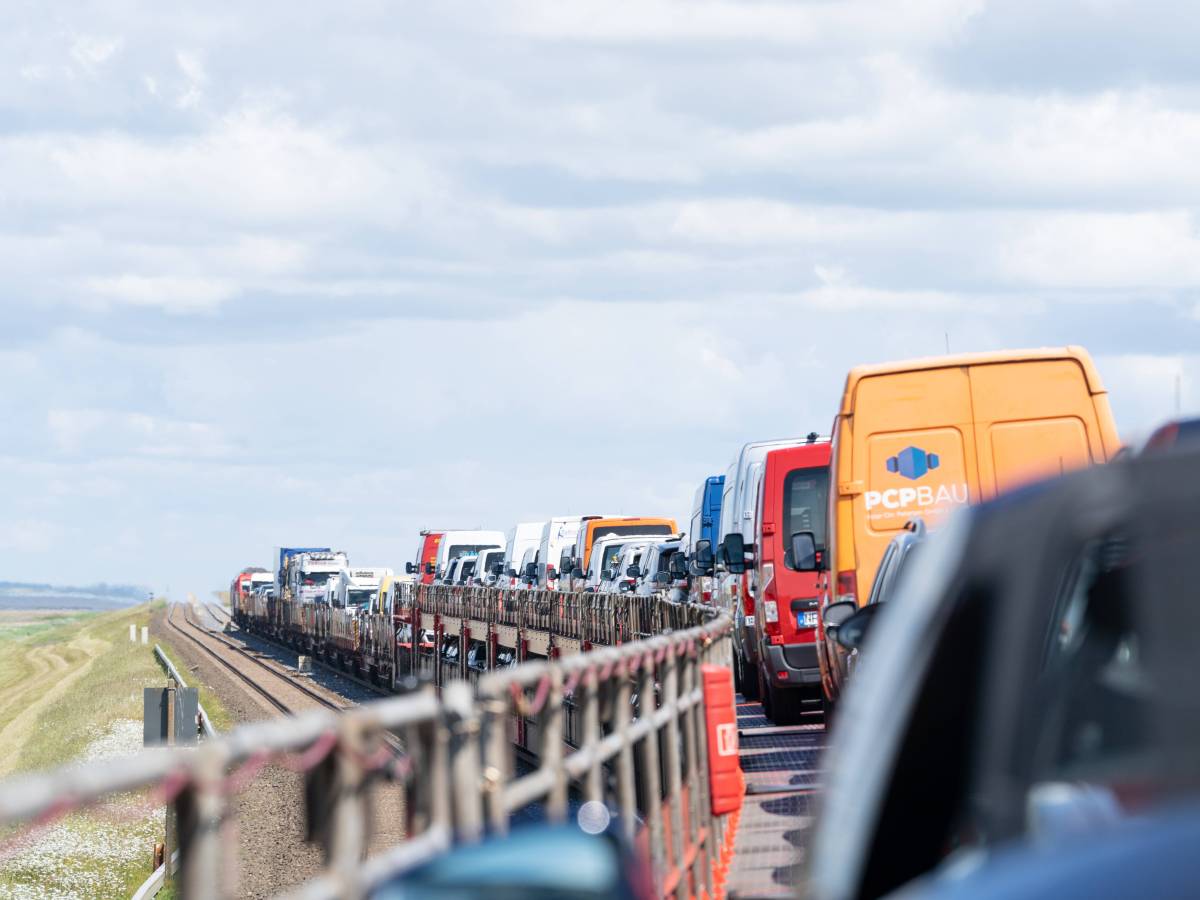 Der Autozug nach Sylt.