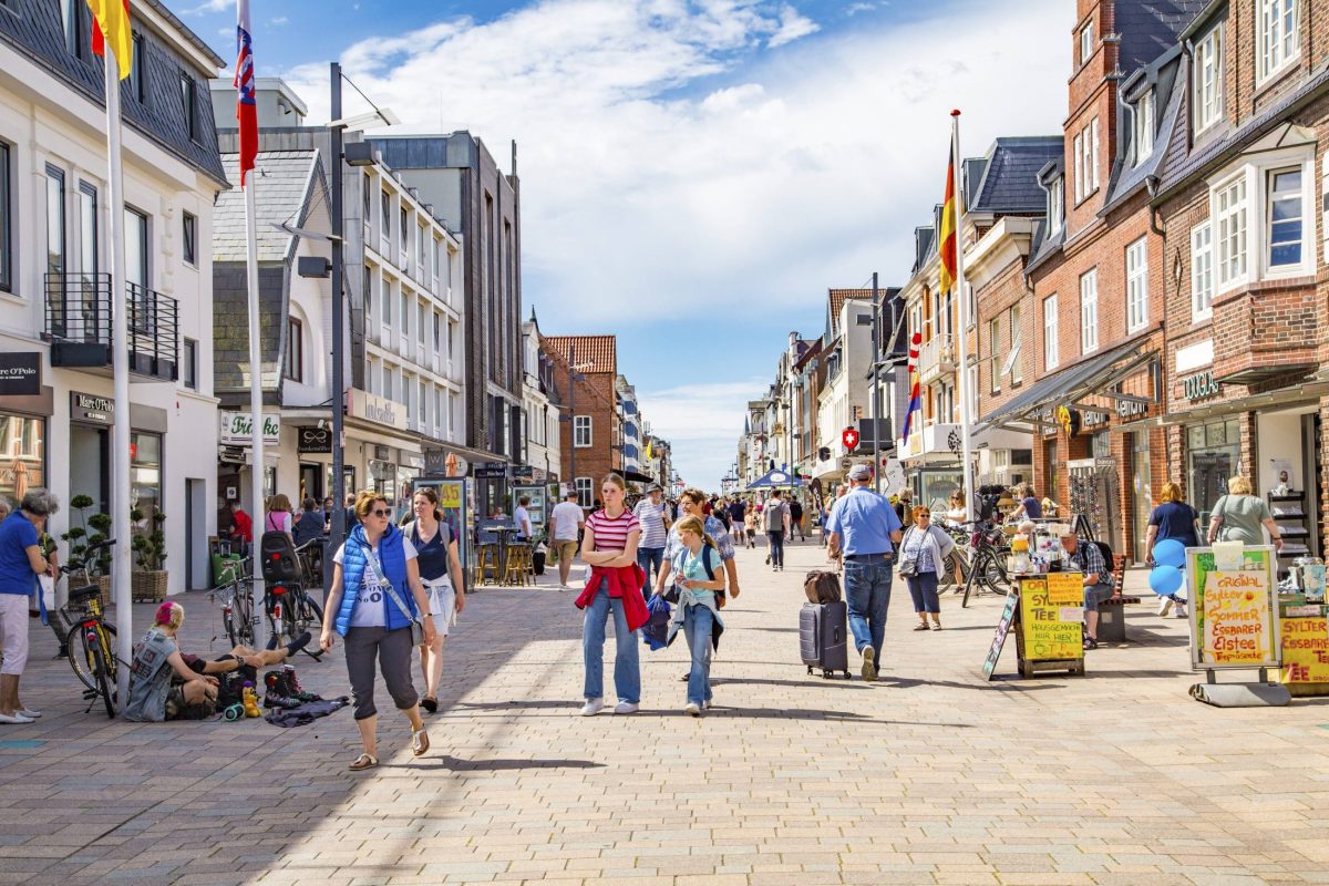 Der Ortsteil Westerland auf Sylt.