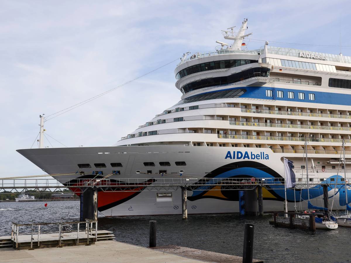 Das Schiff "Aida Bella".