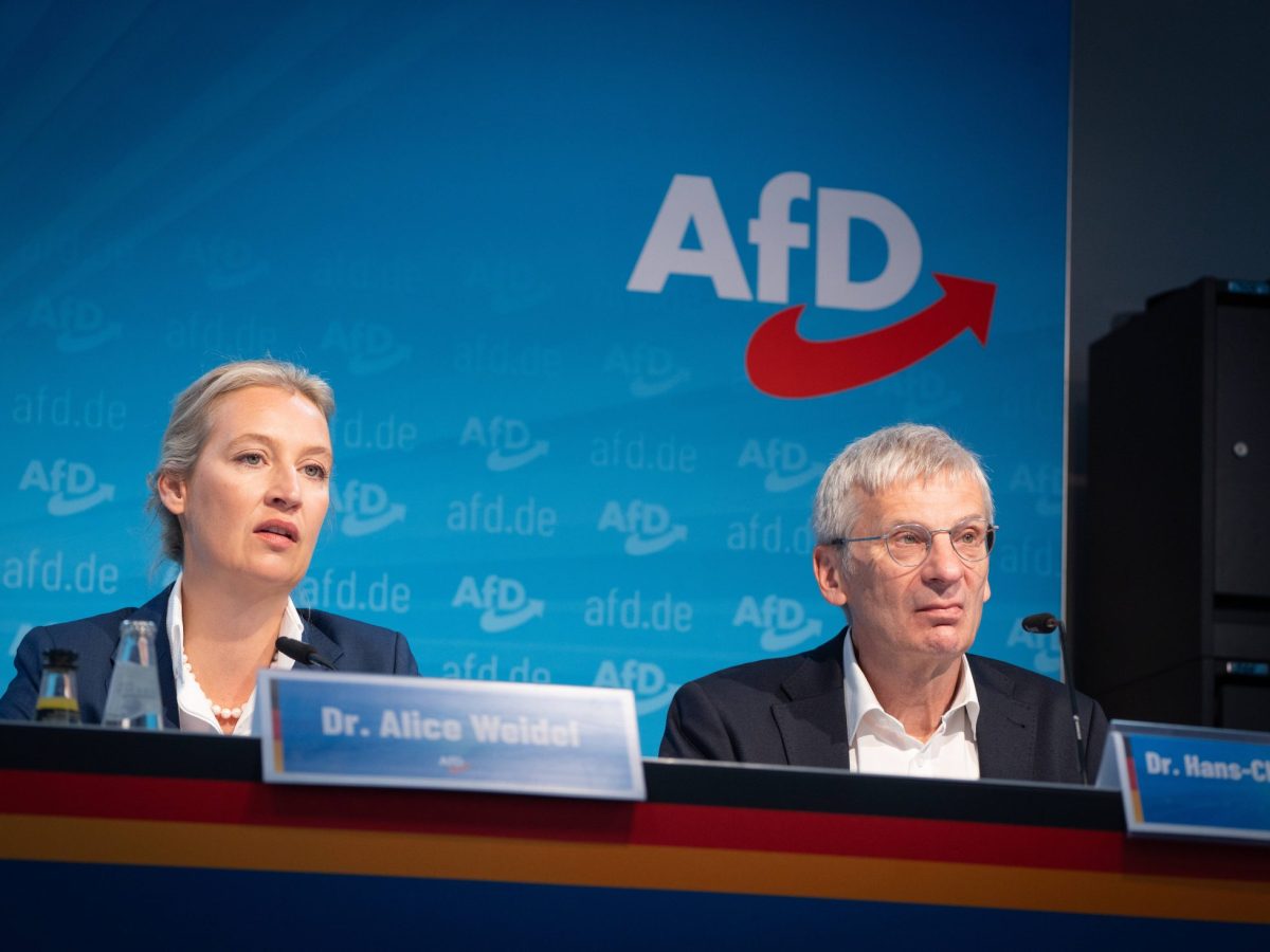 Alice Weidel und Hans Christoph Berndt von der AfD.