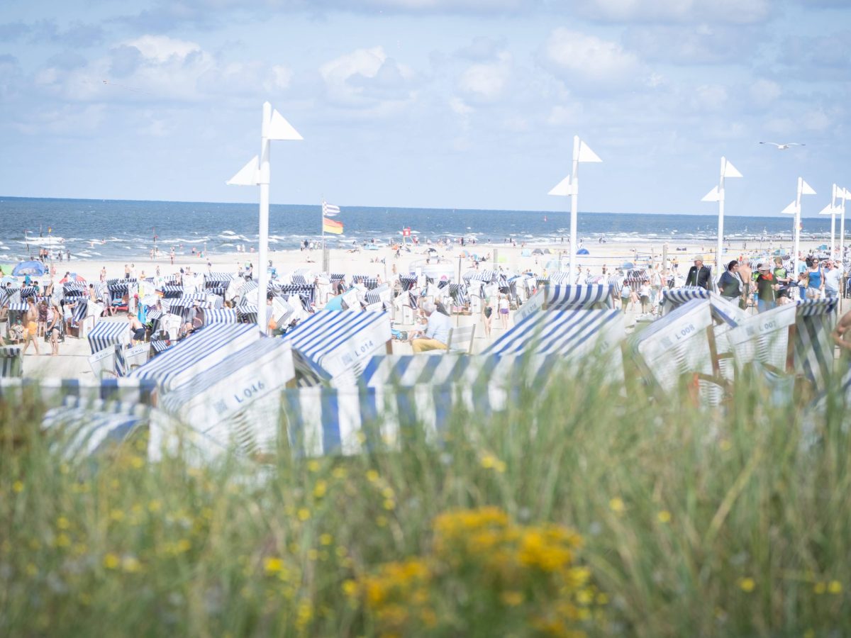 Der Strand auf der Insel Norderney.