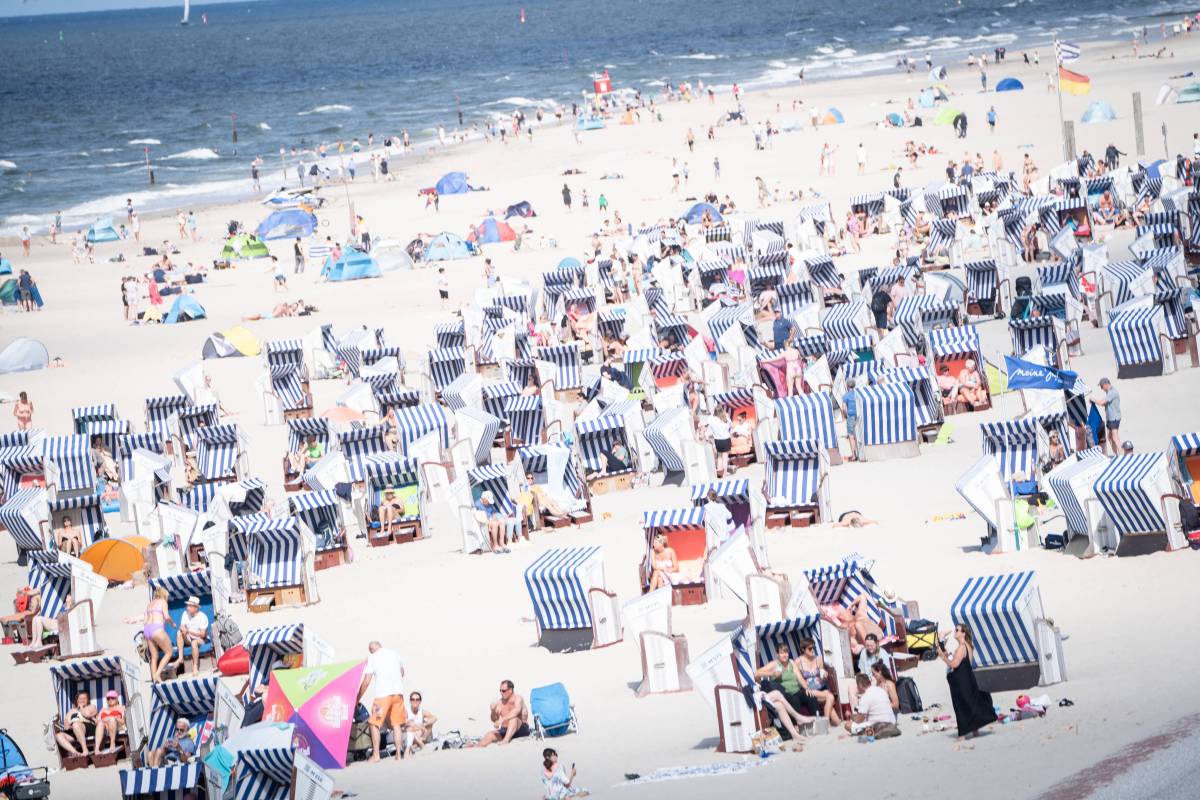 Der Strand auf der Insel Norderney.