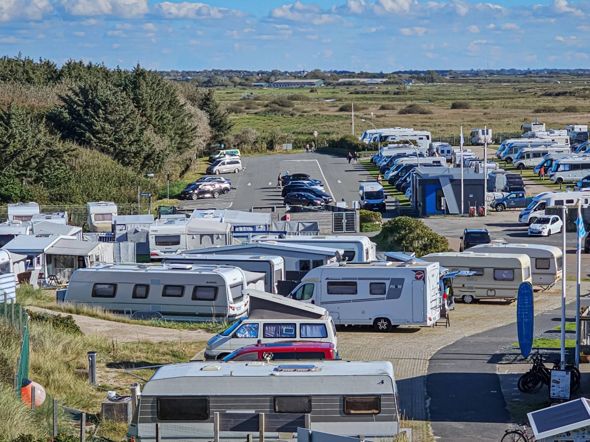 Ein Camping-Platz auf Sylt.