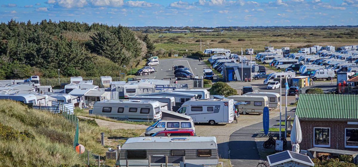 Ein Camping-Platz auf Sylt.