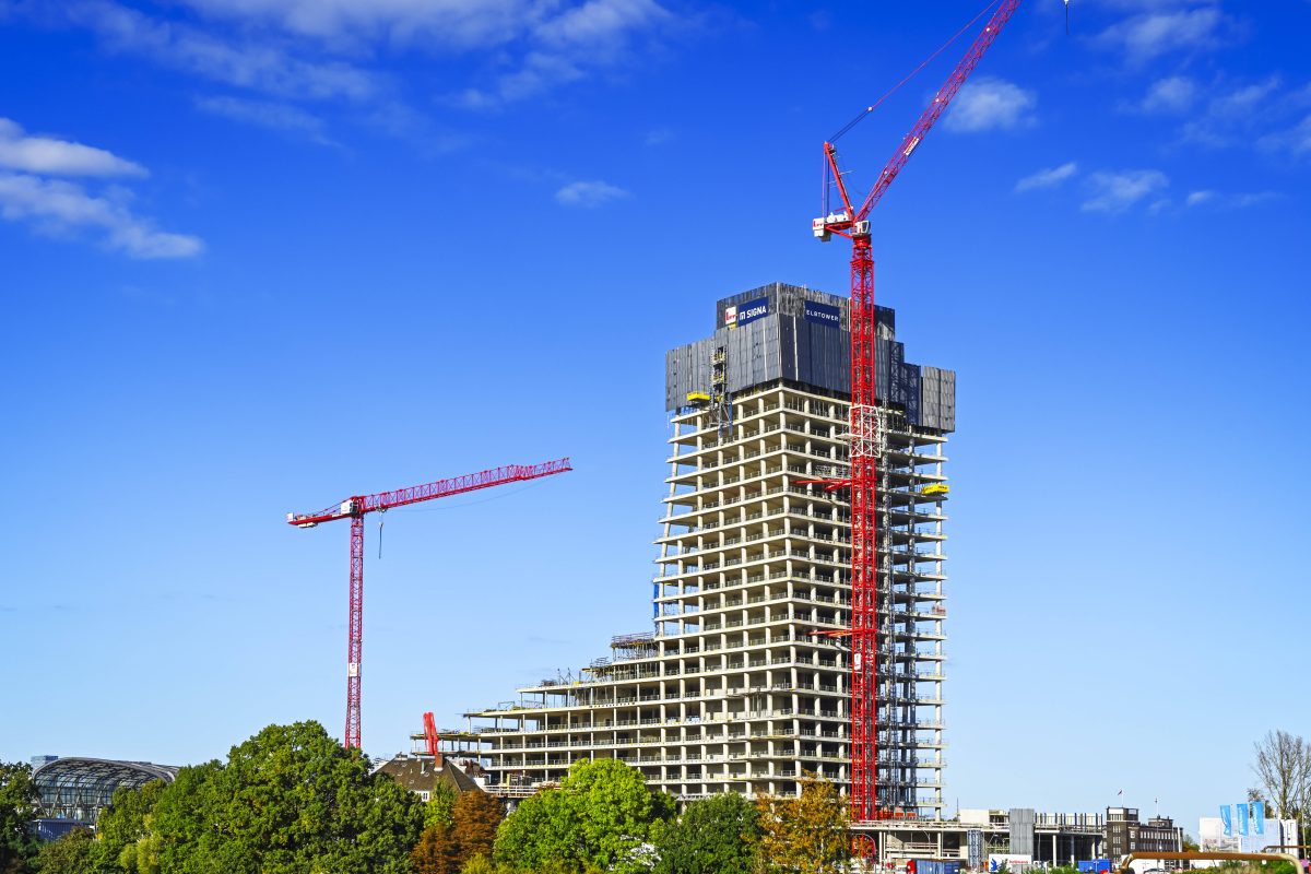 Der Elbtower in Hamburg.