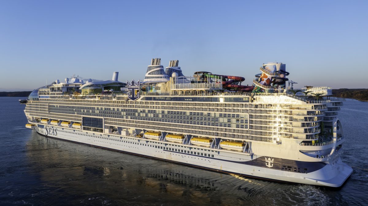 Das Kreuzfahrtschiff "Icon of the Seas".