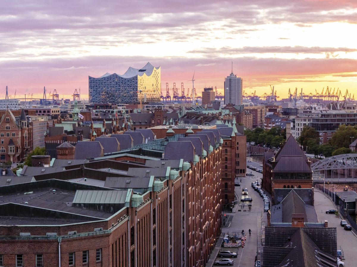 Die Stadt Hamburg.