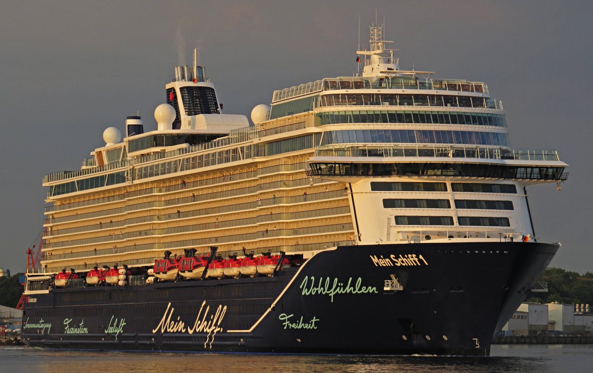 Das Kreuzfahrtschiff "Mein Schiff 1".