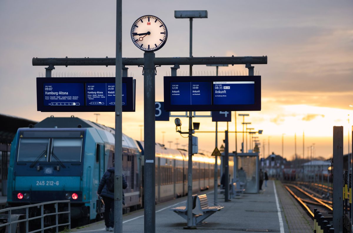 Der Bahnhof Westerland auf Sylt.