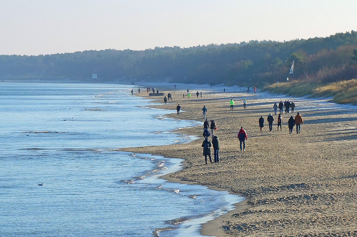 Ein Strand an der Ostsee.