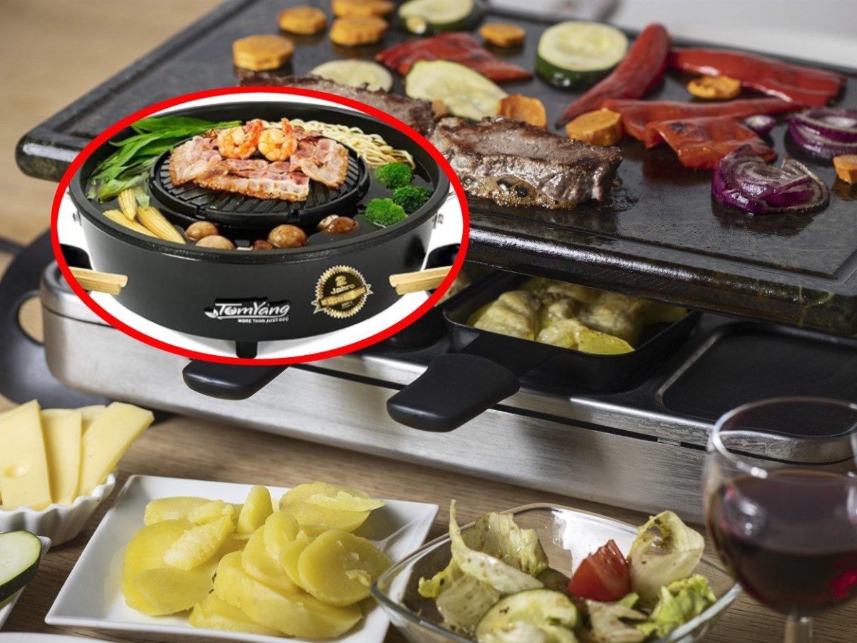 Ein Hotpot steht als Alternative zu Raclette und Fondue zur VerfÃ¼gung