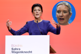 Sahra Wagenknecht kritisiert Weidel für ihren pro-Trump Kurs.