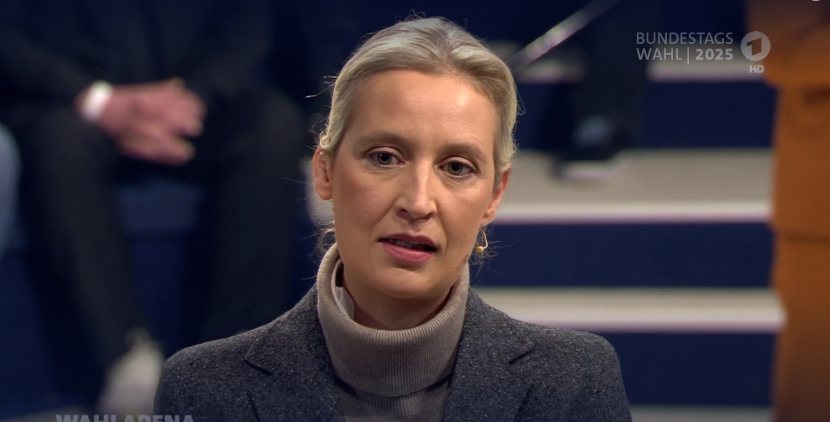 Weidel wird privat in der ARD-