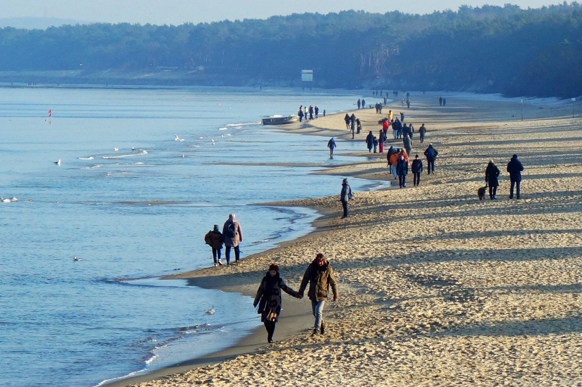 Ein Strand an der Ostsee.